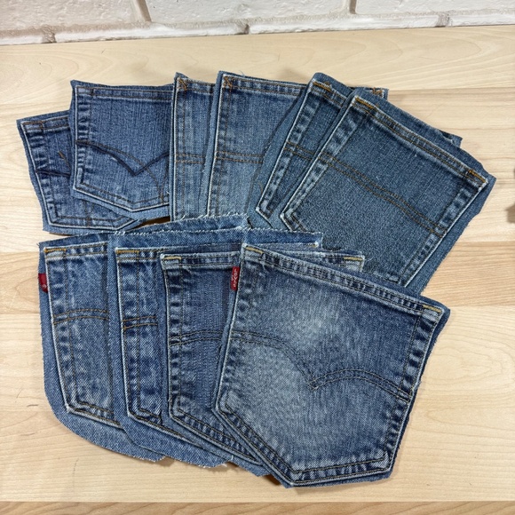 Denim for Crafting/Upcycling Asst. Pockets, Coin Pockets, Hems, Inseams - Picture 5 of 10